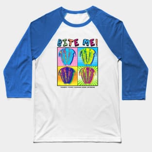 Bite Me Trilobite Pop Art Baseball T-Shirt